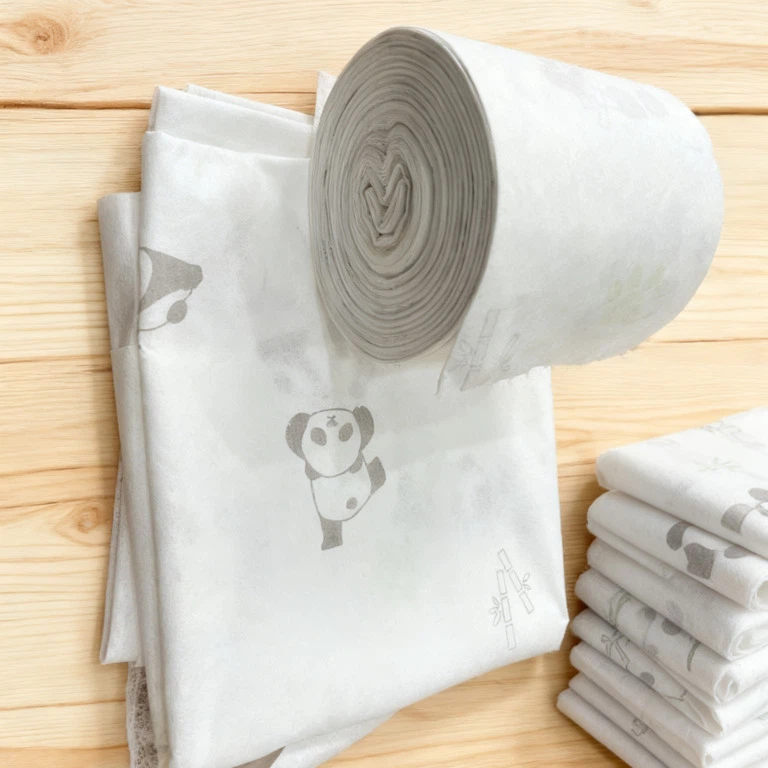 Spesialtrykte mikrofiber nonwoven ruller